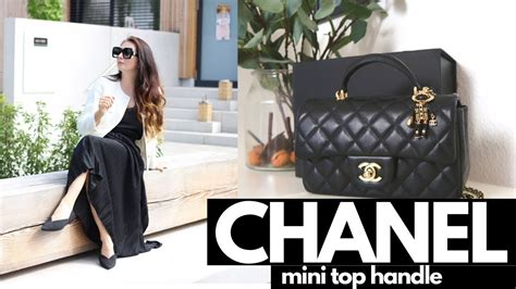 chanel mini top handle review